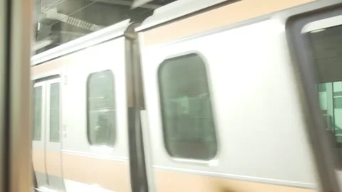 Japan Train Moving 120fps 07 Stock Footage 168724767