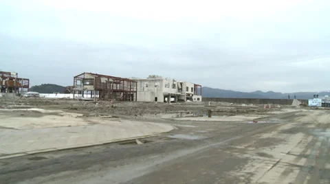 Japan Tsunami of 3-11 2011 Stock Footage 32136499