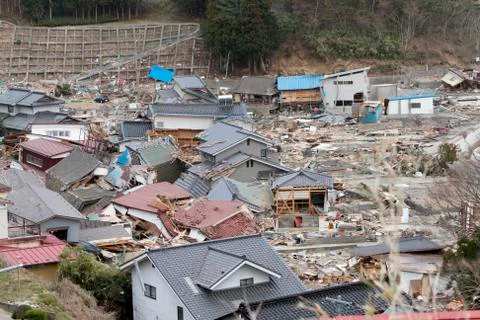 Japan Tsunami Destruction Stock Photos