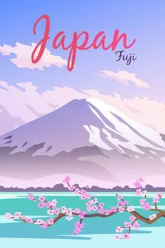 Japan. Vector poster. Stock Illustration