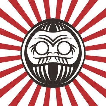 Japan warrior doll イラスト素材