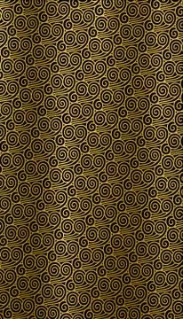 Japan waves pattern golden  metallic illustration Stock Illustration