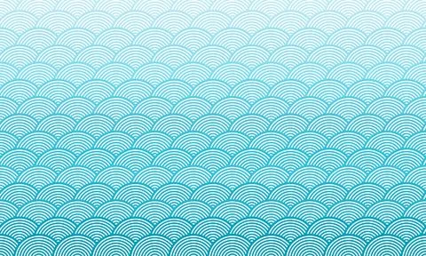 Japan waves sea ocean pattern blue color background 스톡 일러스트