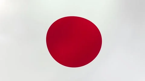 Japan Waving Flag Stock Footage 297304316