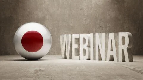 Japan. Webinar Concept. Stock Illustration