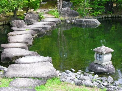 Japan zen path Foto stock