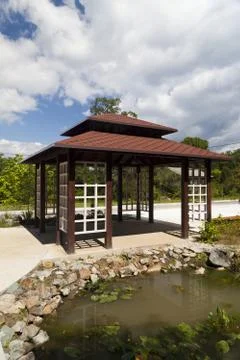 Japanese arbor Stock Photos