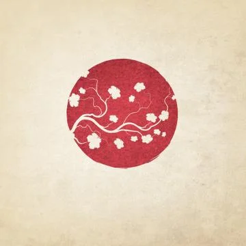 Japanese Background Illustrazione stock
