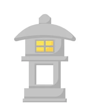 Japanese building vector concept Ilustración de archivo