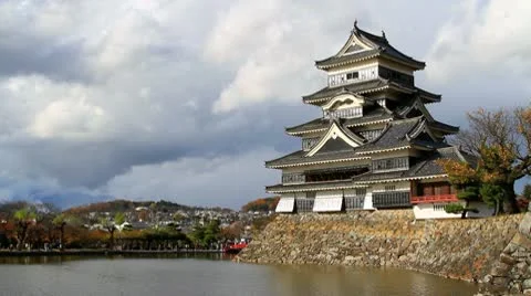 Japanese Castle. Stock Footage 10318170