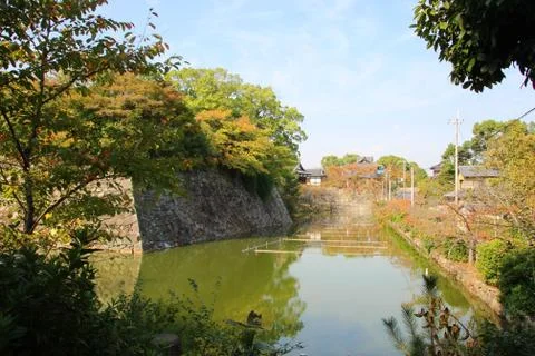 Japanese Castle Moat Stock Photos