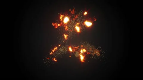 Japanese character count down opening intro animation Video stock 171312657