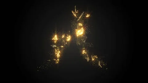 Japanese character count down opening intro animation Stock Footage 171314252