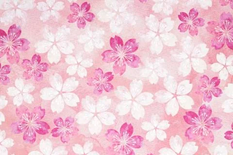 Japanese cherry blossoms texture background Illustrazione stock