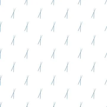 Japanese chopsticks seamless pattern on white background Stock Illustration