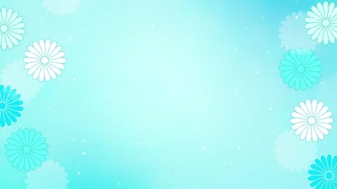 Japanese Chrysanthemum Gradient Background With Falling Confetti Vidéo 335668359