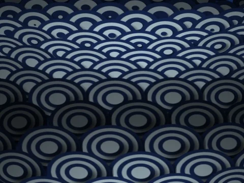 Japanese Circle Pattern Stock Footage 84035148