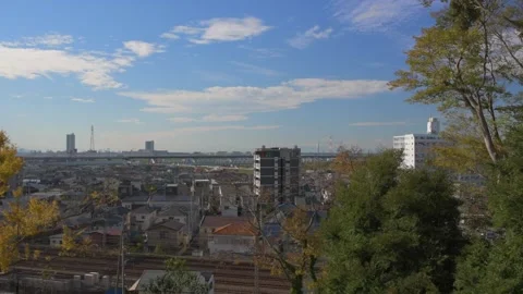 Japanese cityscape Stock Footage 166380767