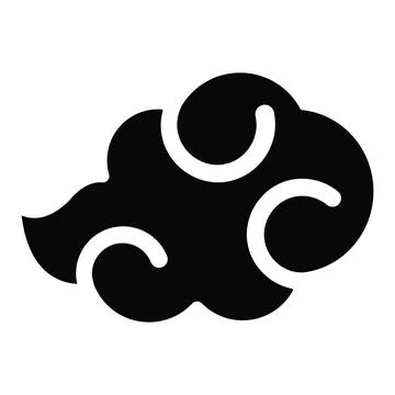 Japanese cloud pattern icon. Vector 스톡 일러스트