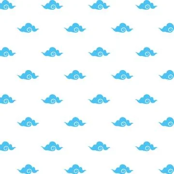 Japanese clouds style pattern background 스톡 일러스트