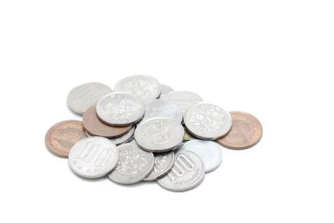 Japanese coins Stock Photos