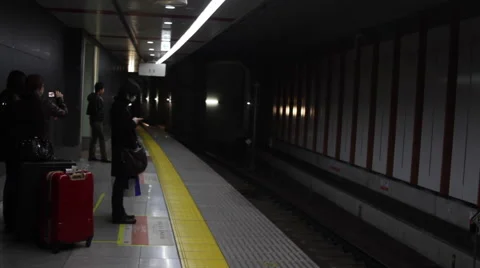 Japanese commuters Stock Footage 49832615