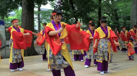 Japanese dance. Stock-Footage 10679914