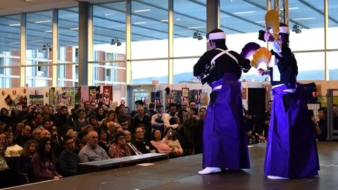 Japanese dance show 库存影片 70728031