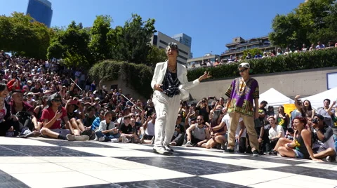 Japanese dancer performing Vancouver Stock Footage 65561219