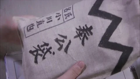 Japanese document bag Stock Footage 261633036