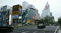 Japanese Downtown City Center Traffic Crowded Road Busy Street Osaka Namba Japan HD Footage