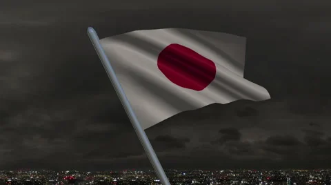 Japanese Flag Animation Vidéo 40202620
