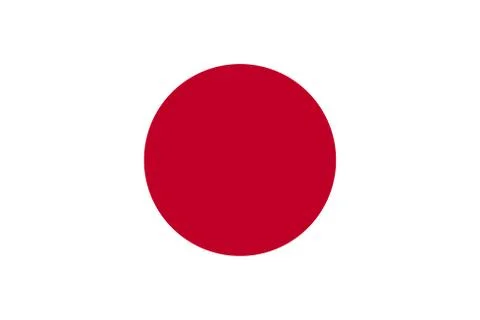 Japanese flag, flat layout, vector illustration Stock Illustration