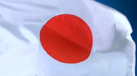 Japanese flag Stock Footage 25101098