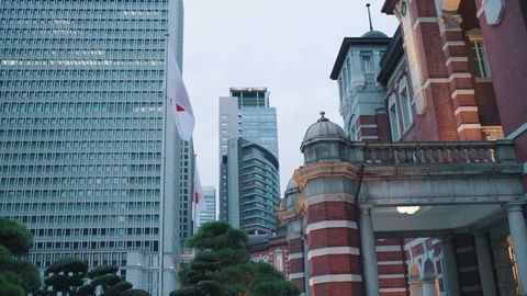 Japanese flag Stock Footage 98225375