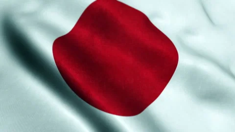 Japanese Flag - Seamless Loop Stock Footage 221453722