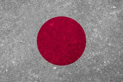 Japanese flag texture as background Illustrazione stock