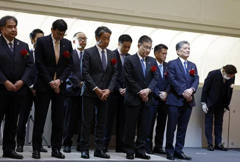 Japanese flash memory and solid state drives maker Kioxia opens for trading on t Stock Photos