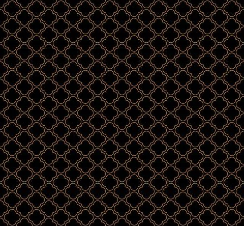 Japanese floral vector seamless pattern. Abstract round elements repiating Illustrazione stock