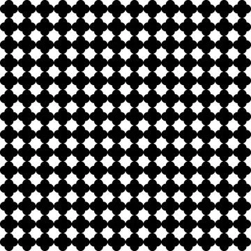 Japanese floral vector seamless pattern. Abstract round elements repiating Stock Illustration