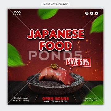 Japanese food PSD-Vorlage