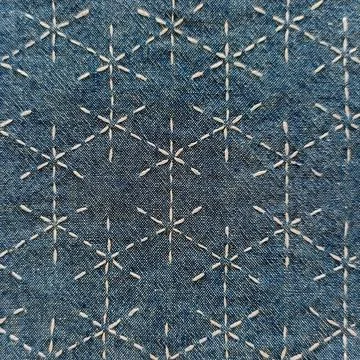Japanese Geometric Needlework Texture. Stock Photos