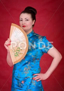 Japanese Girl With Fan