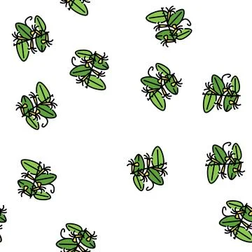 Japanese honeysuckle vector seamless pattern Stock Illustration