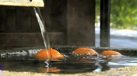 Japanese hot spring Stock Footage 10931276