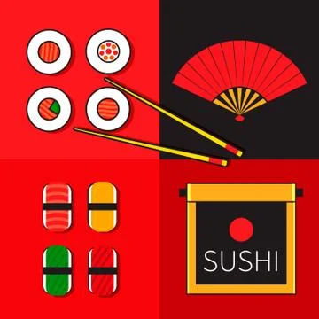 Japanese icon Stock Illustration