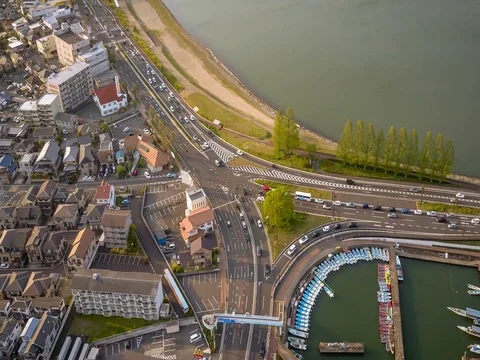 Japanese Intersection Timelapse, Tilt Shift 動画素材 80517156
