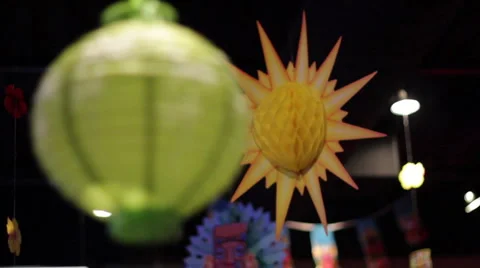 Japanese Lanterns Stock Footage 1644343