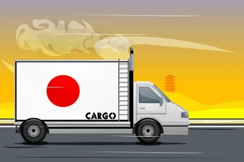 Japanese lorry Stock Illustration