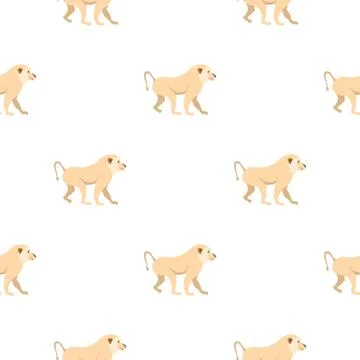 Japanese macaque pattern seamless 스톡 일러스트